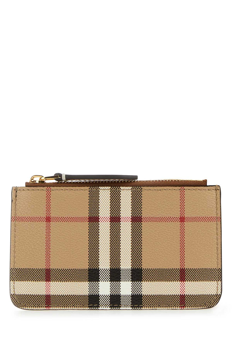 Burberry 69% polyurethane card case in beige