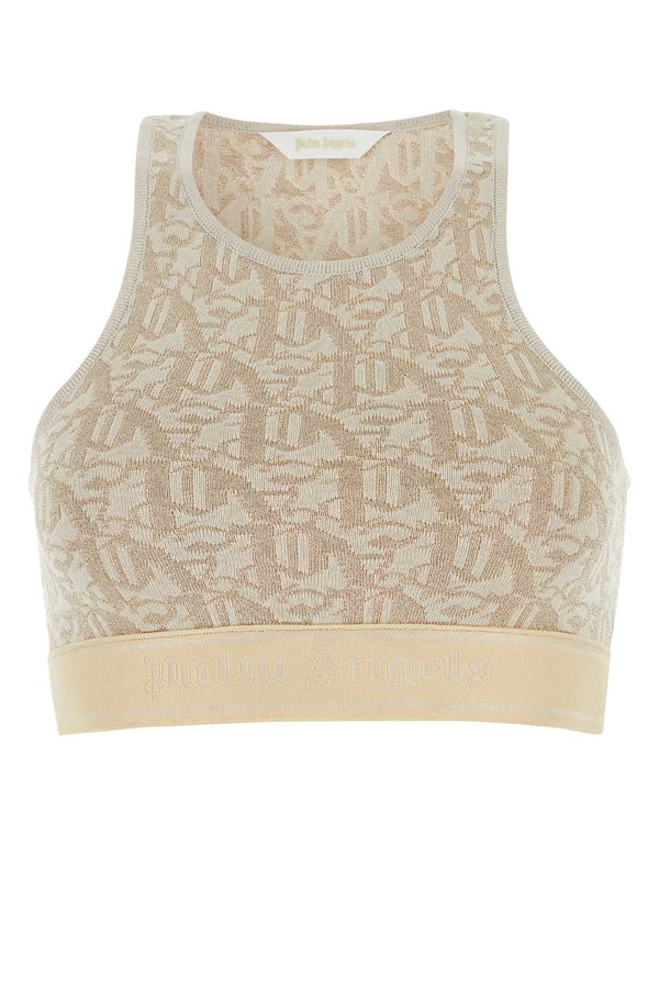 Palm Angels 88% Viscose sweater in beige