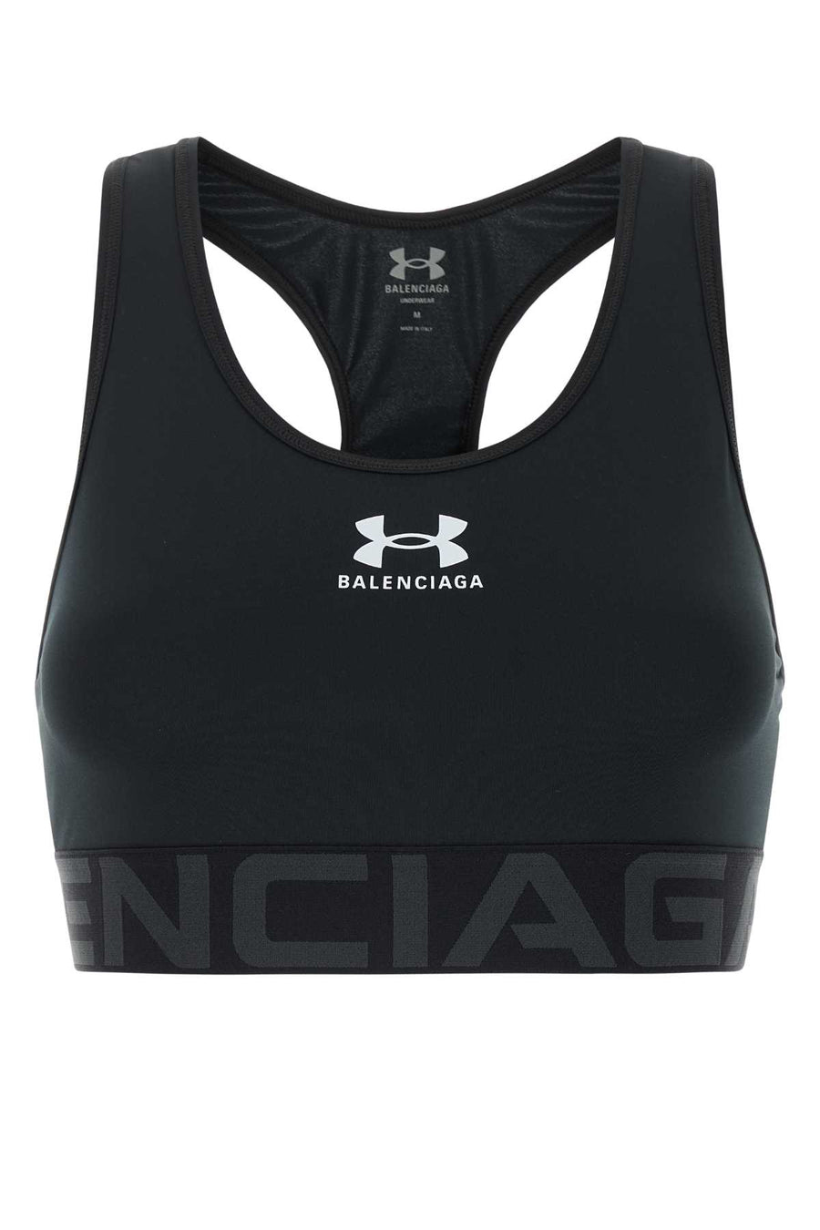 Balenciaga 85% Polyester 15% Elastane sports bra in black