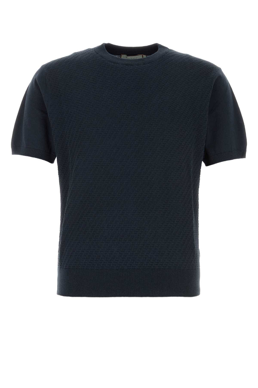 Canali Shirt 80% Cotton 20% Silk t-shirt in navy