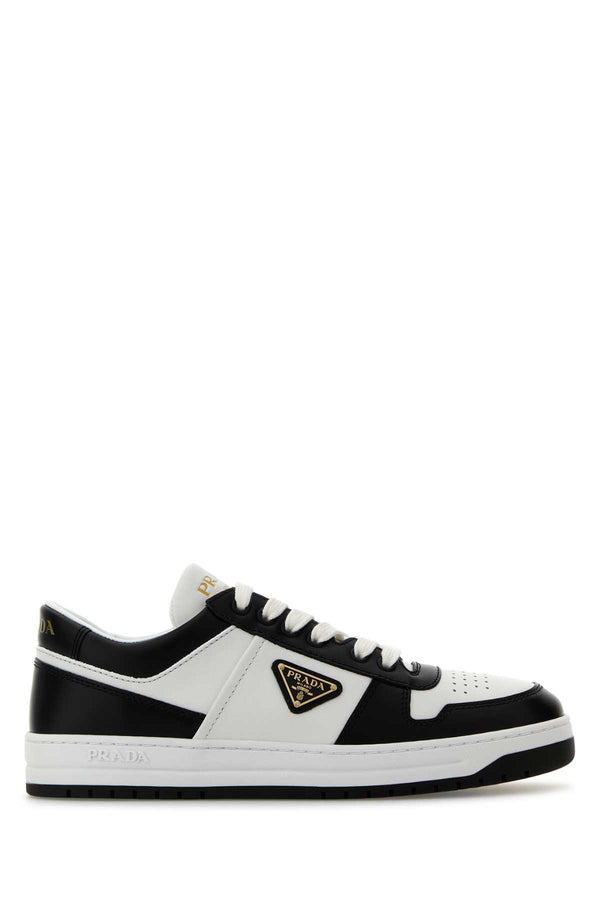 Prada 100% Vitello leather sneaker in multicolor