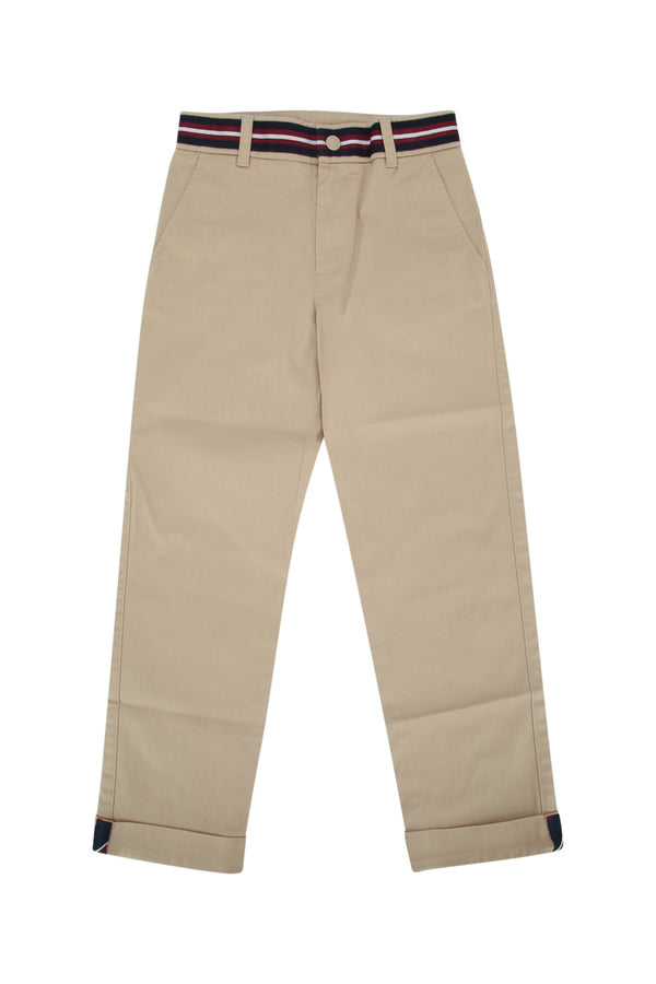 Moncler Jr Kids Cotton trousers in beige