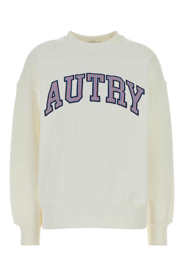 Autry Sweatshirt 100% Cotton sweatshirt in white
