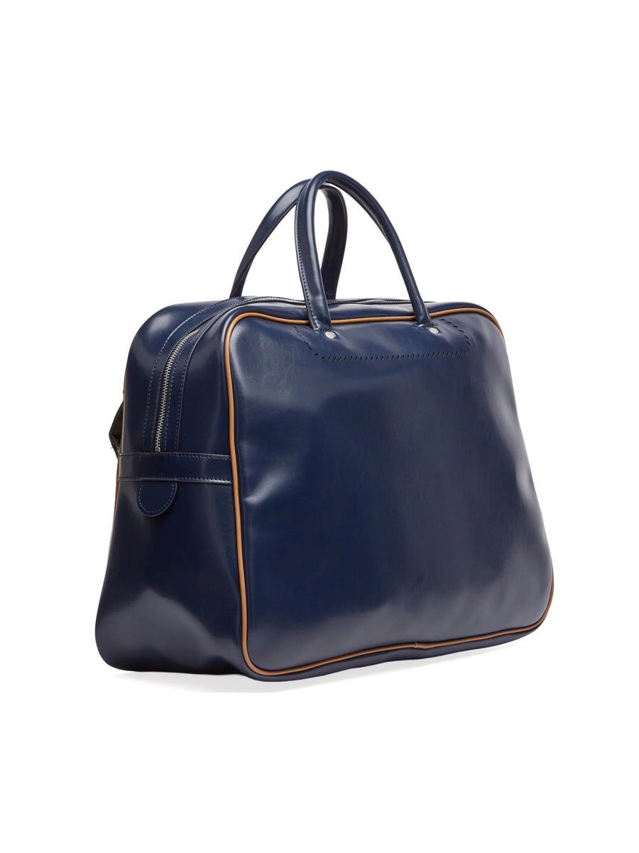 Adidas 100% Polyurethane top handle bag in navy