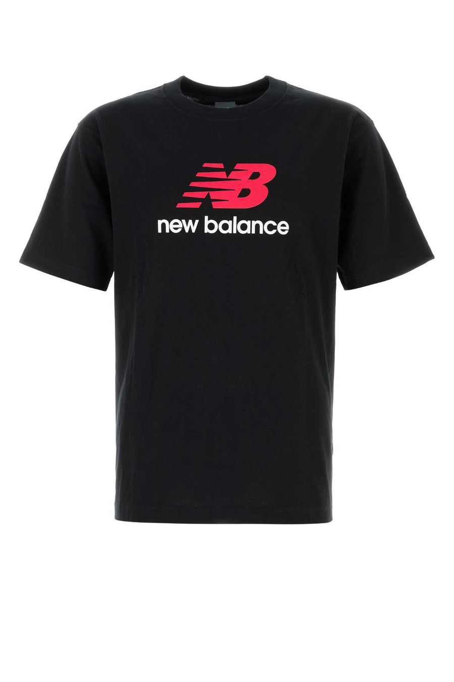 New Balance Logo Exterior: 100% Cotton t-shirt in black
