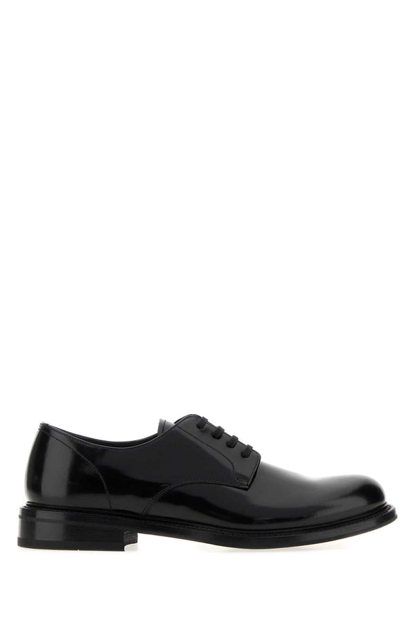 Prada Exterior: 100% Leather derby in black