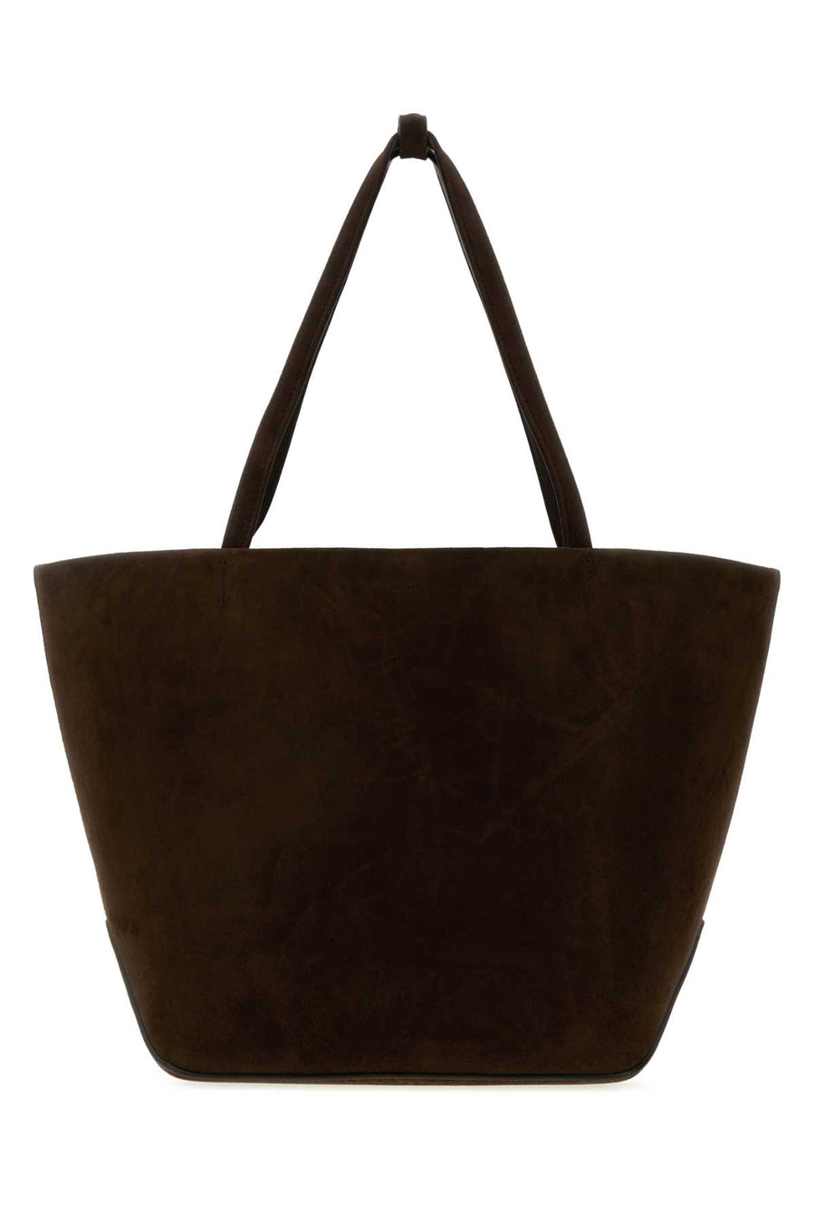 The Row Tote Exterior: 100% Lamb Lining: 100% Calf tote bag in brown