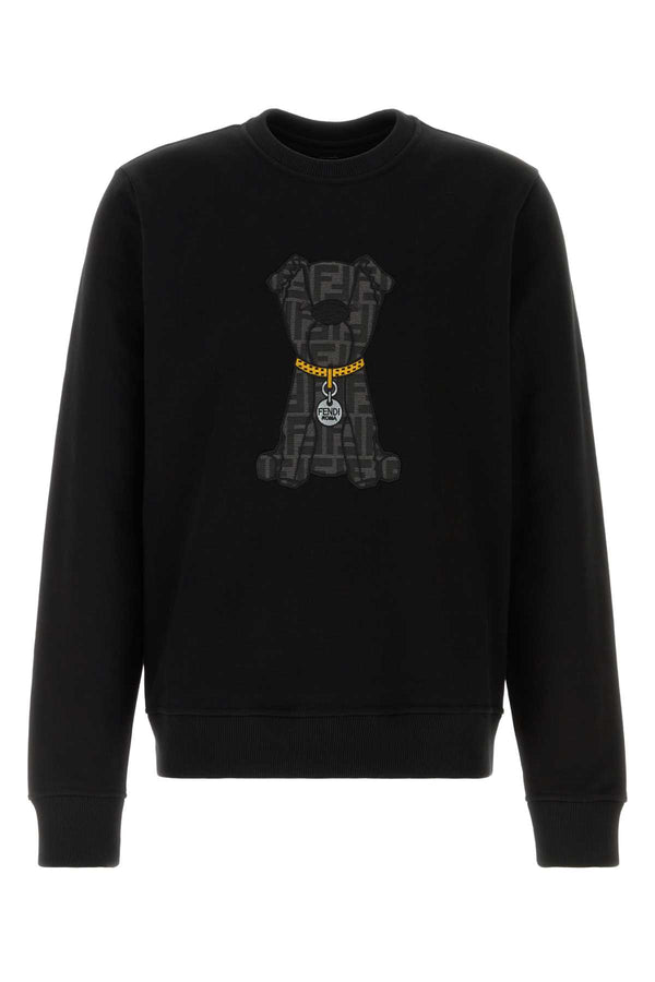 Fendi Zucca 100% Cotton sweatshirt in black