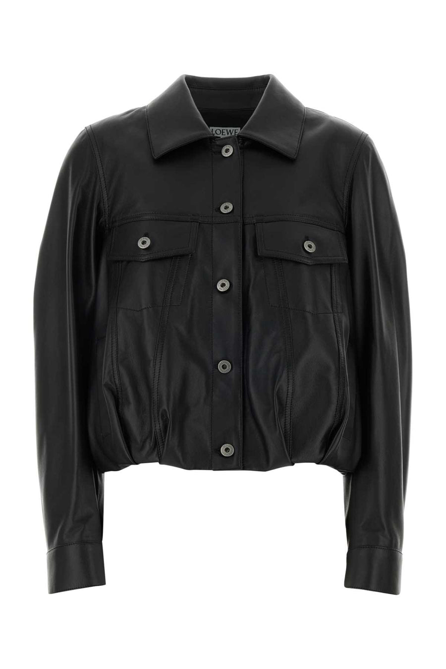 Loewe Exterior: 100% Lamb; Lining: 100% Viscose jacket in black