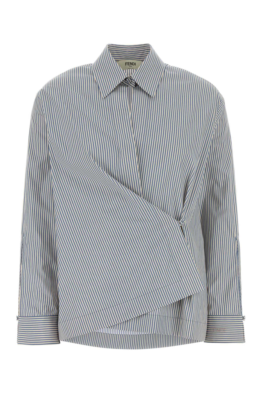 Fendi Cotton 100% Cotton shirt in gray