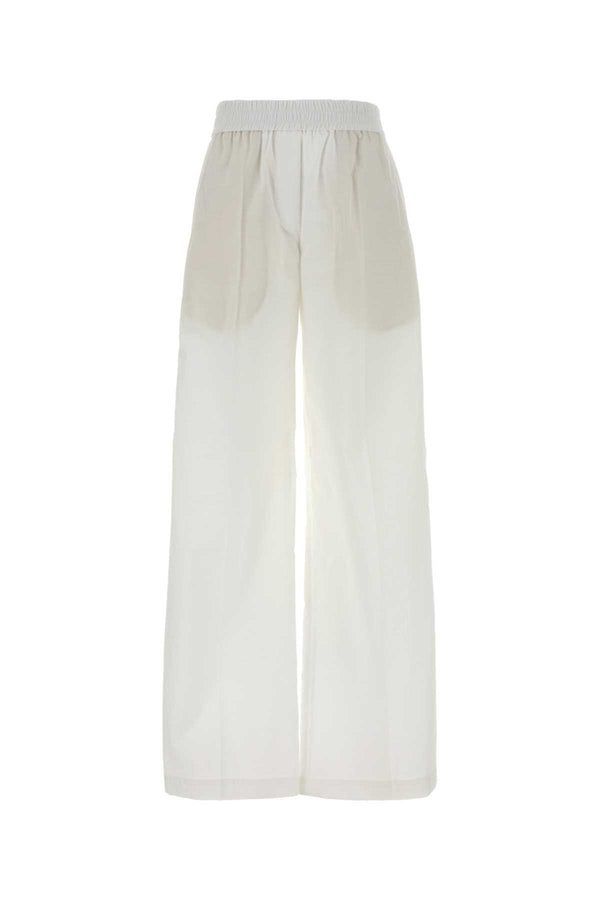 Brunello Cucinelli 75% Cotton trouser in white