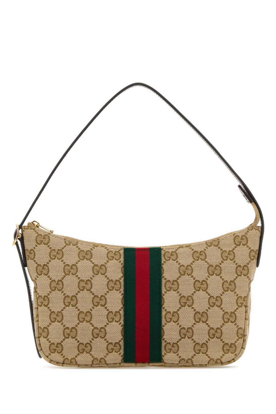 Gucci 52% polyester crossbody bag in beige