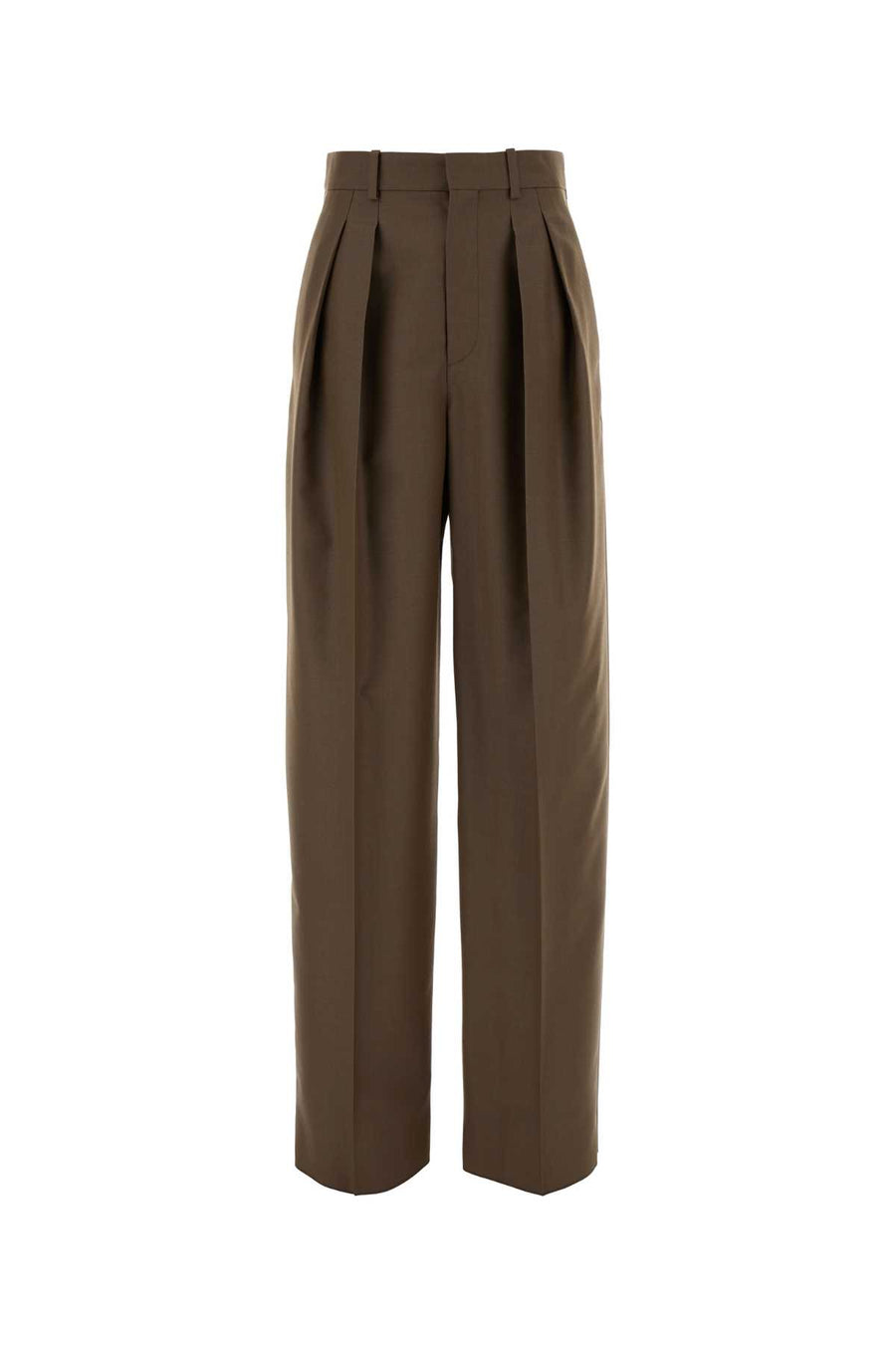 Saint Laurent Version 75% Wool trouser in brown