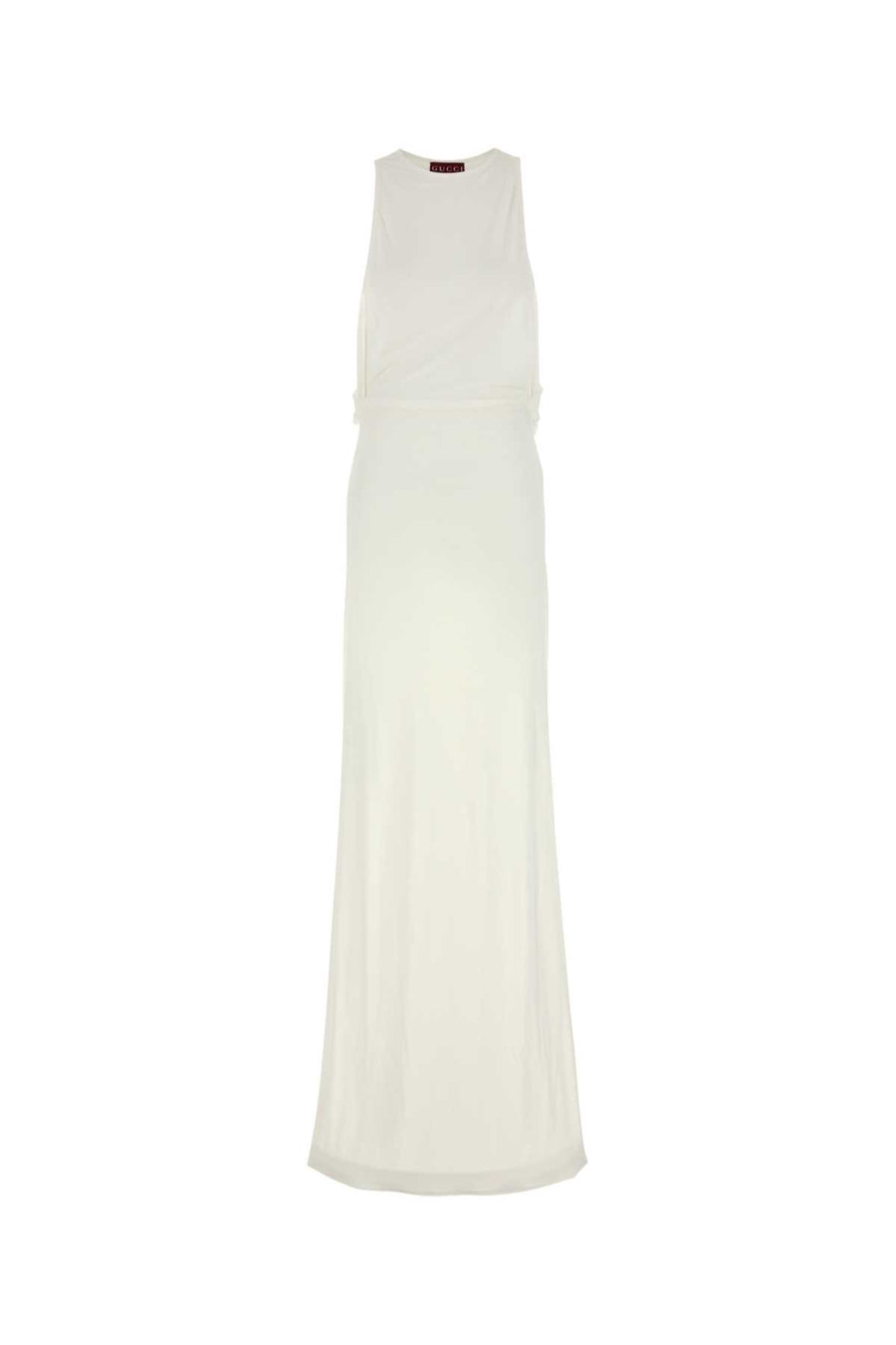Gucci Viscose Exterior: 100% Viscose; Lining: 74% Nylon dress in white