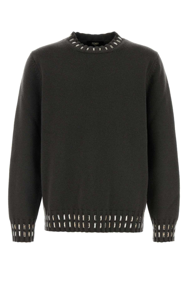 Fendi 70% Wool sweater in gray