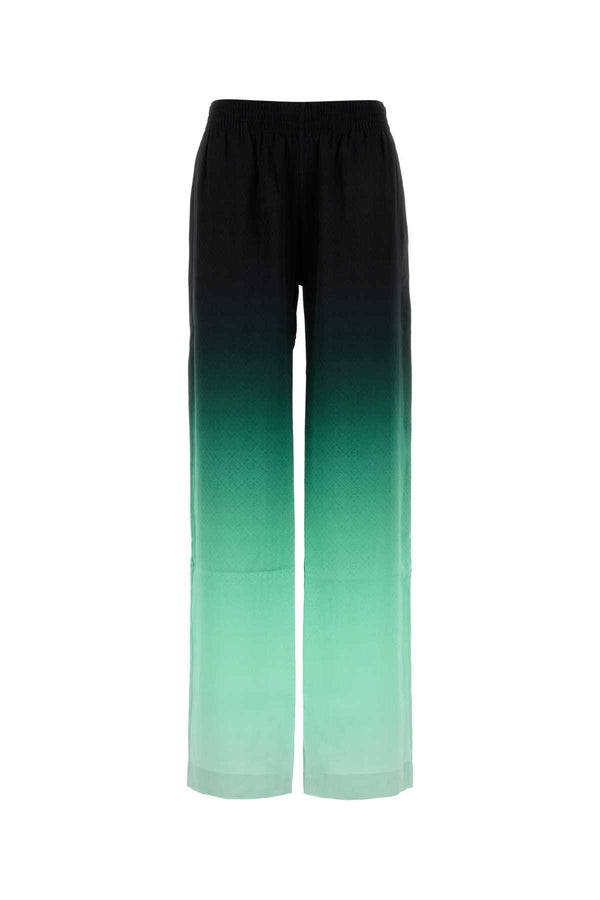 Casablanca Trouser 100% Silk trousers in black