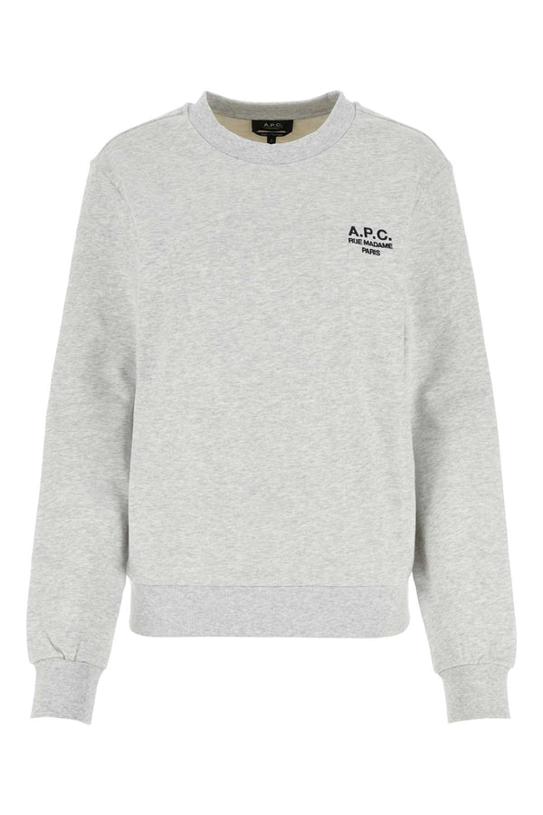 A.P.C. Standard 100% organic cotton sweatshirt in gray