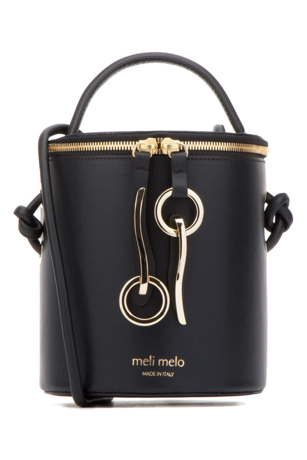 Borsa Black Leather (plastic Package) Borse A Mano