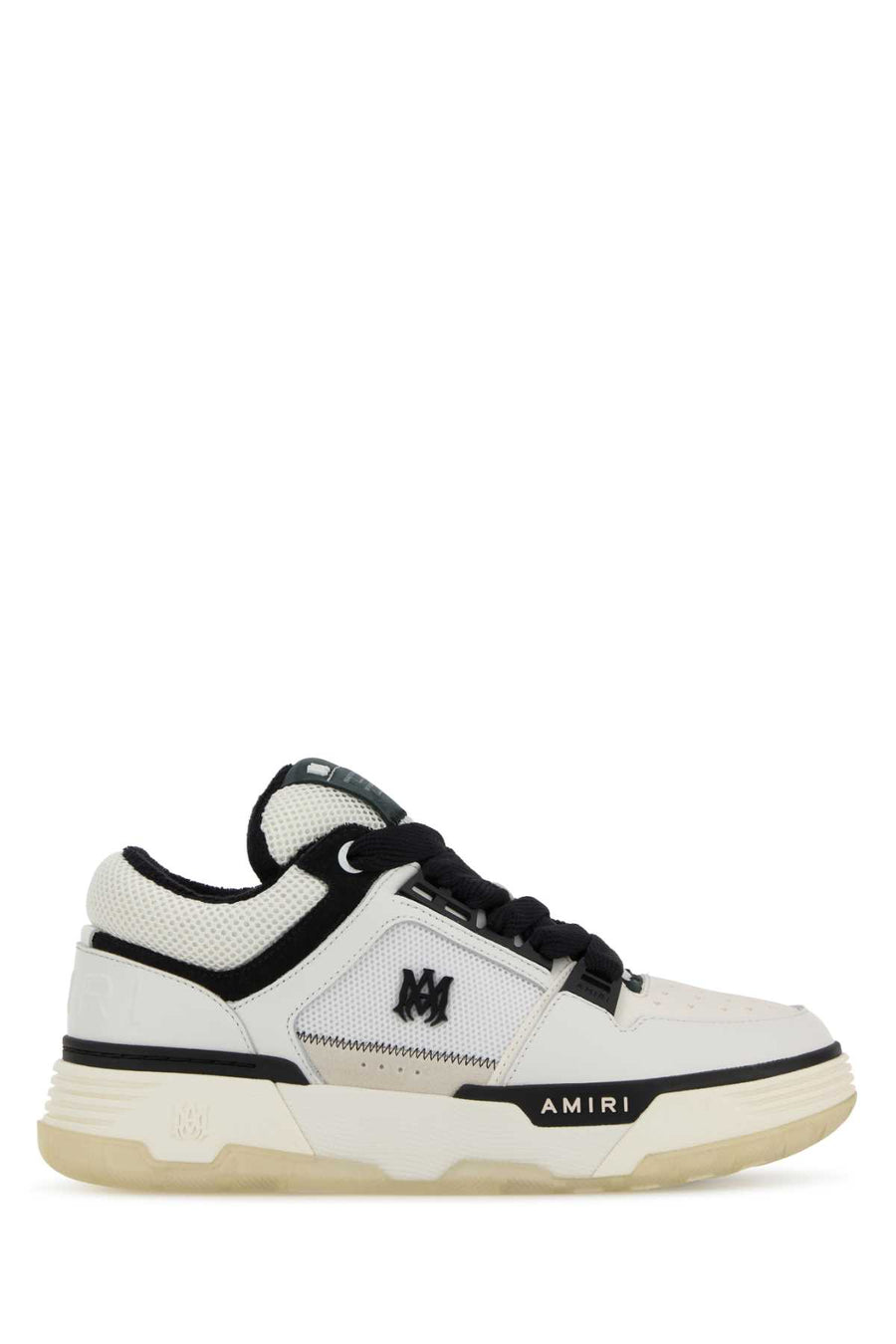 Amiri Exterior: Leather and Fabric. Interior: Fabric. Sole: Rubber sneakers in white