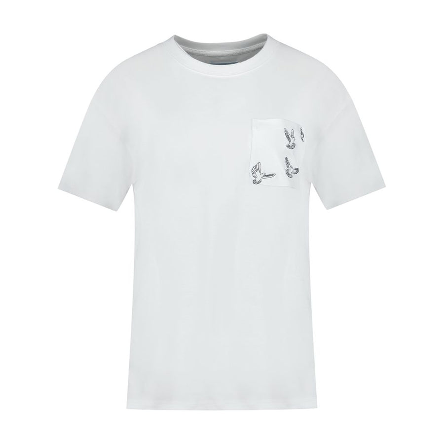 3.Paradis Cotton t-shirt in white — view 2
