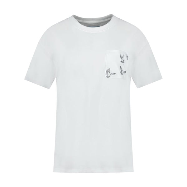 3.Paradis Cotton t-shirt in white — view 2