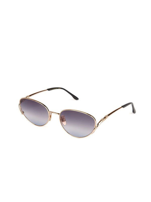 Ana Hickmann AH3354 Metal frame sunglasses in gold — view 2