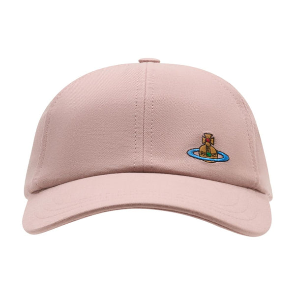 Vivienne Westwood 81020019-W01HC-G401 cotton baseball cap in pink — view 2
