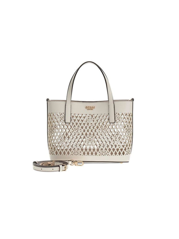 Guess 100% Polyurethane tote bag in white — view 2