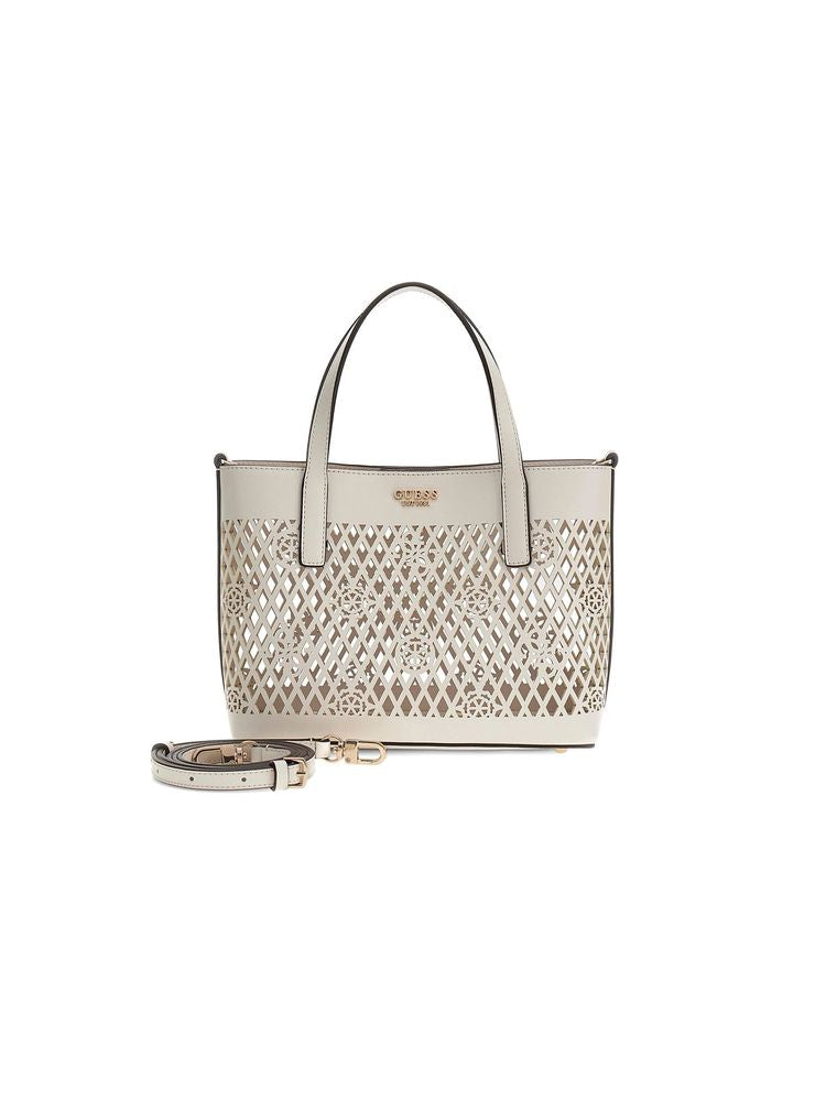 Guess 100% Polyurethane tote bag in white — view 2