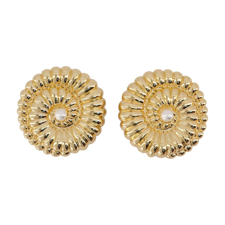 Self-Portrait Metal earrings in gold — view 2