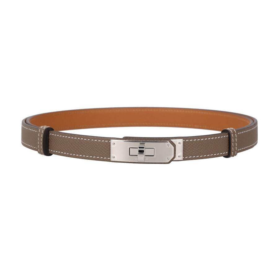 Hermès Epsom calfskin belt in beige — view 2
