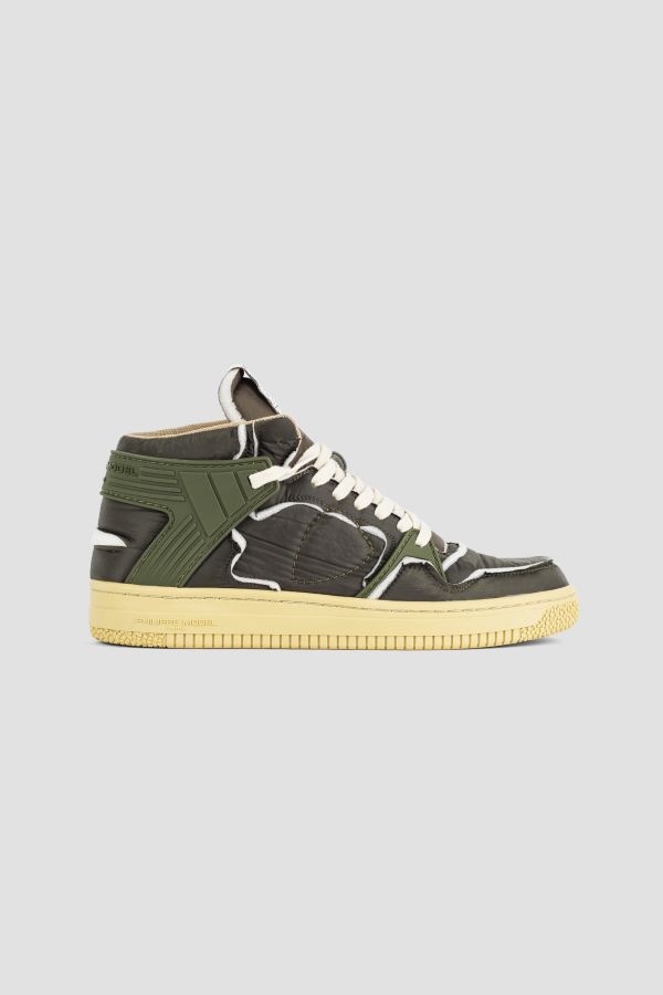 Philippe Model Patinated leather sneaker in multicolor