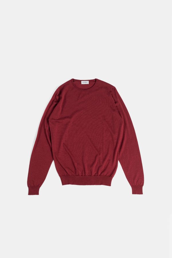 Smedley Extra-fine merino wool sweater in red