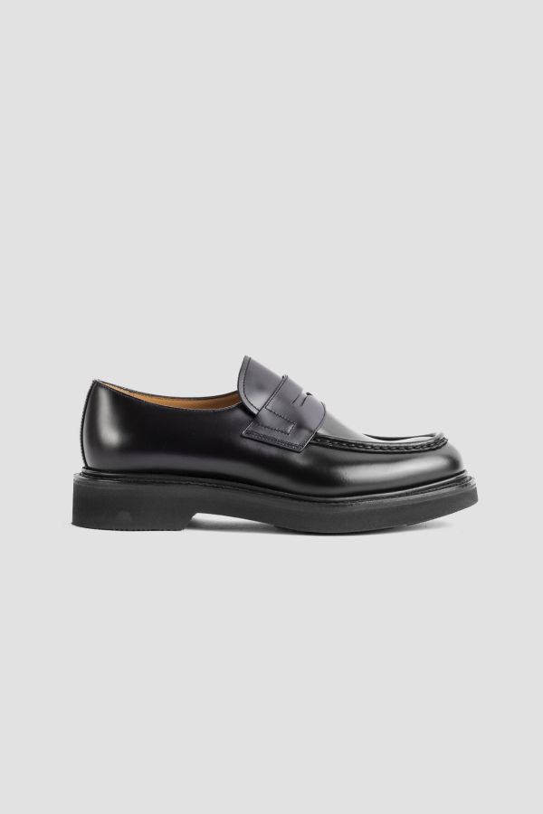 Church'S Black box leather loafer in black