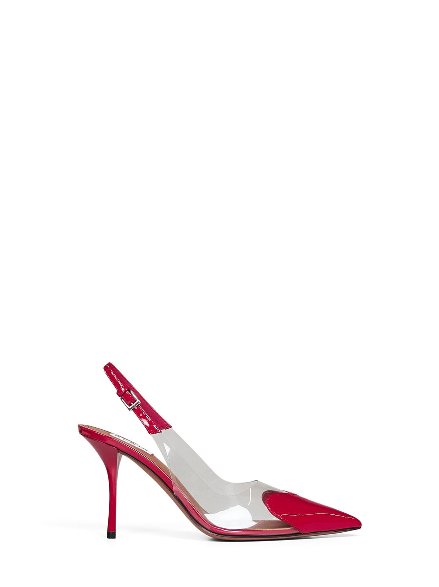 Slingback Pumps Le Cœur Fuchsia Polyamide; Elastane