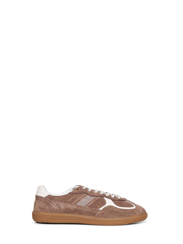 Taupe Suede Sneakers Leather Trainers