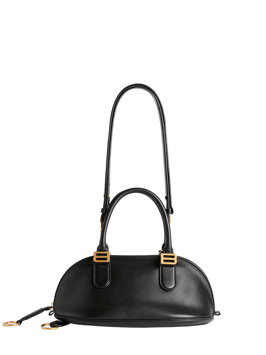 Mini Bowling Bag Bolero Black Calf Leather Shoulder