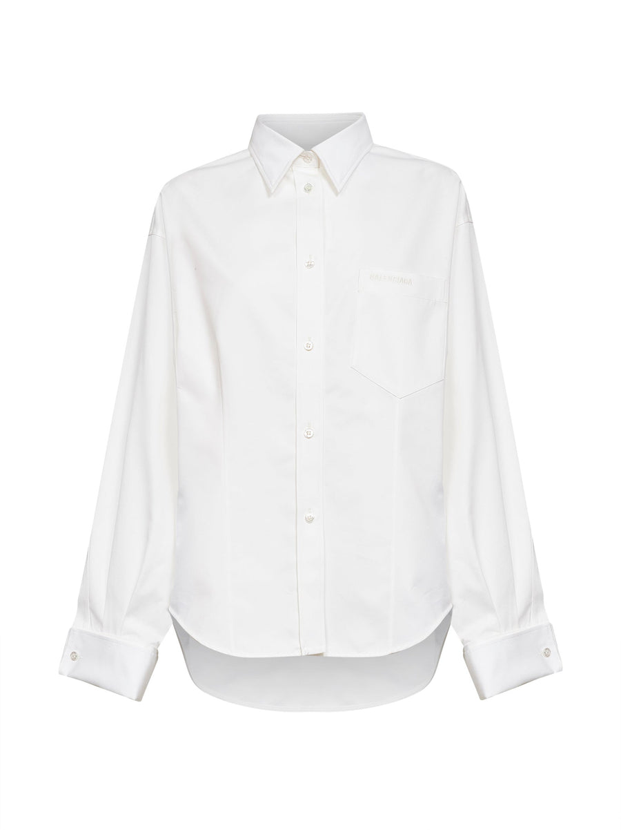 Shirt Classic — Cotton Organza & Silk Poplin (white)