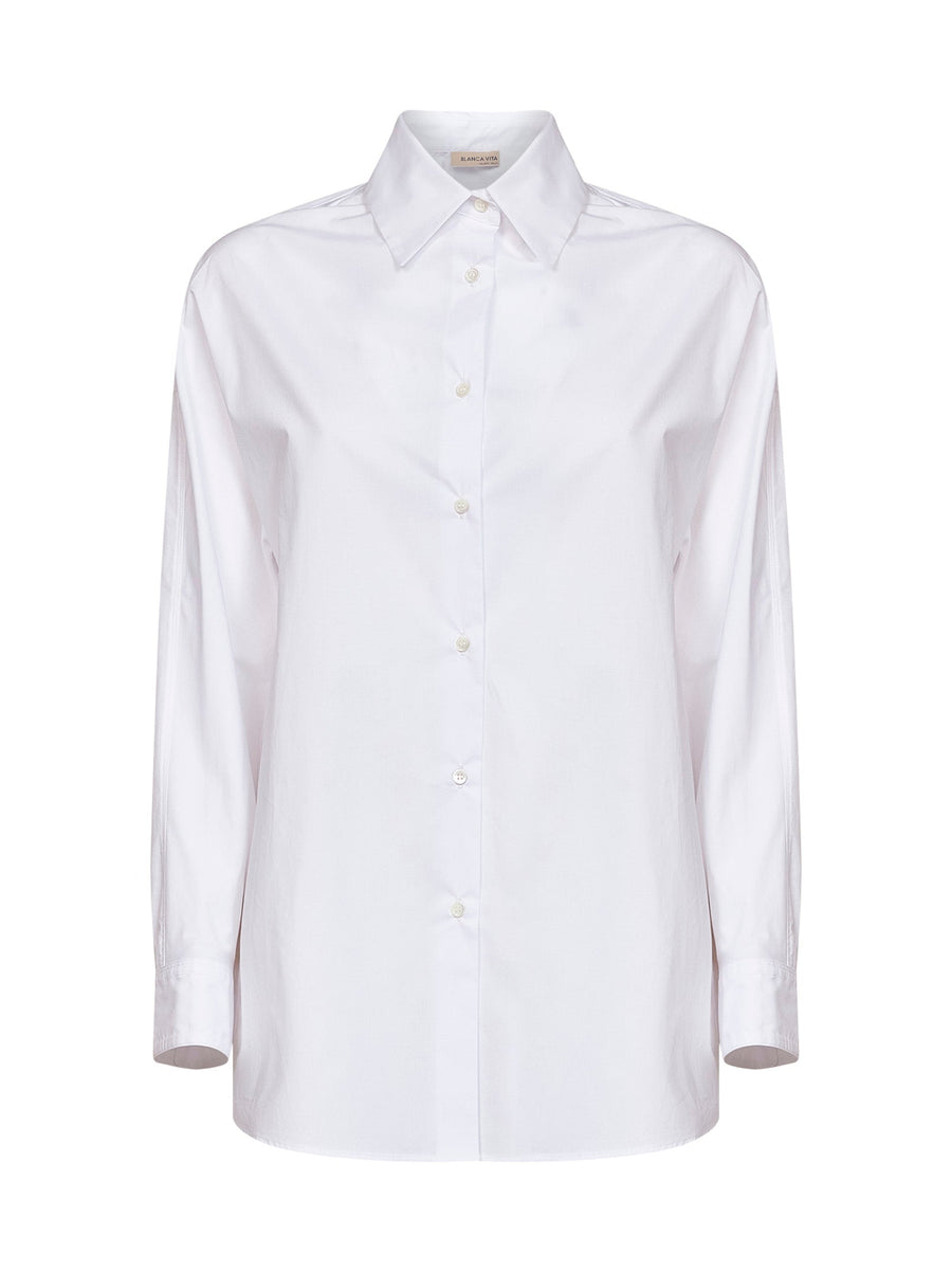Shirt Calandra Cotton Poplin White