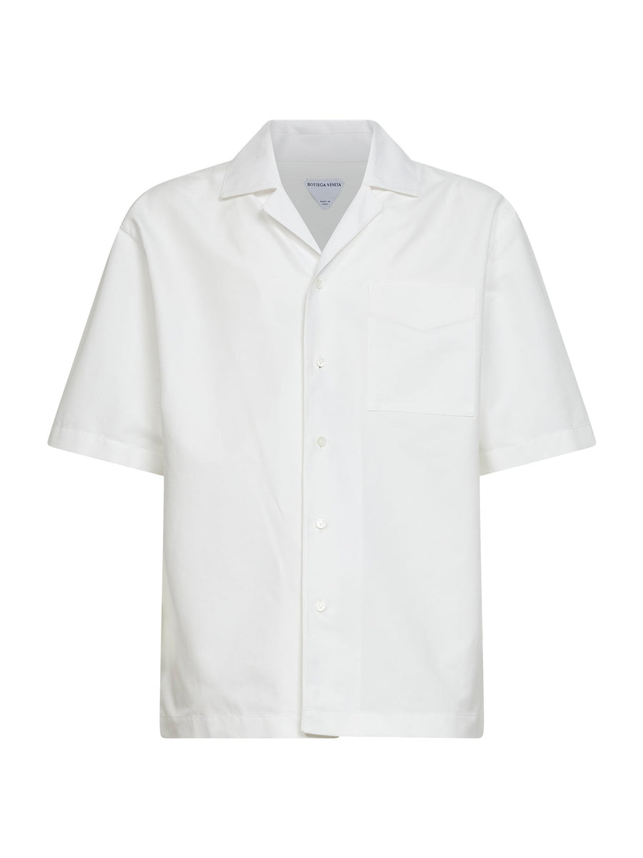 Bowling Shirt Chalk Cotton Poplin White