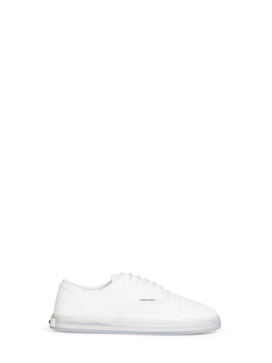 Sneakers Serena Intrecciato Nappa White Lambskin Trainers