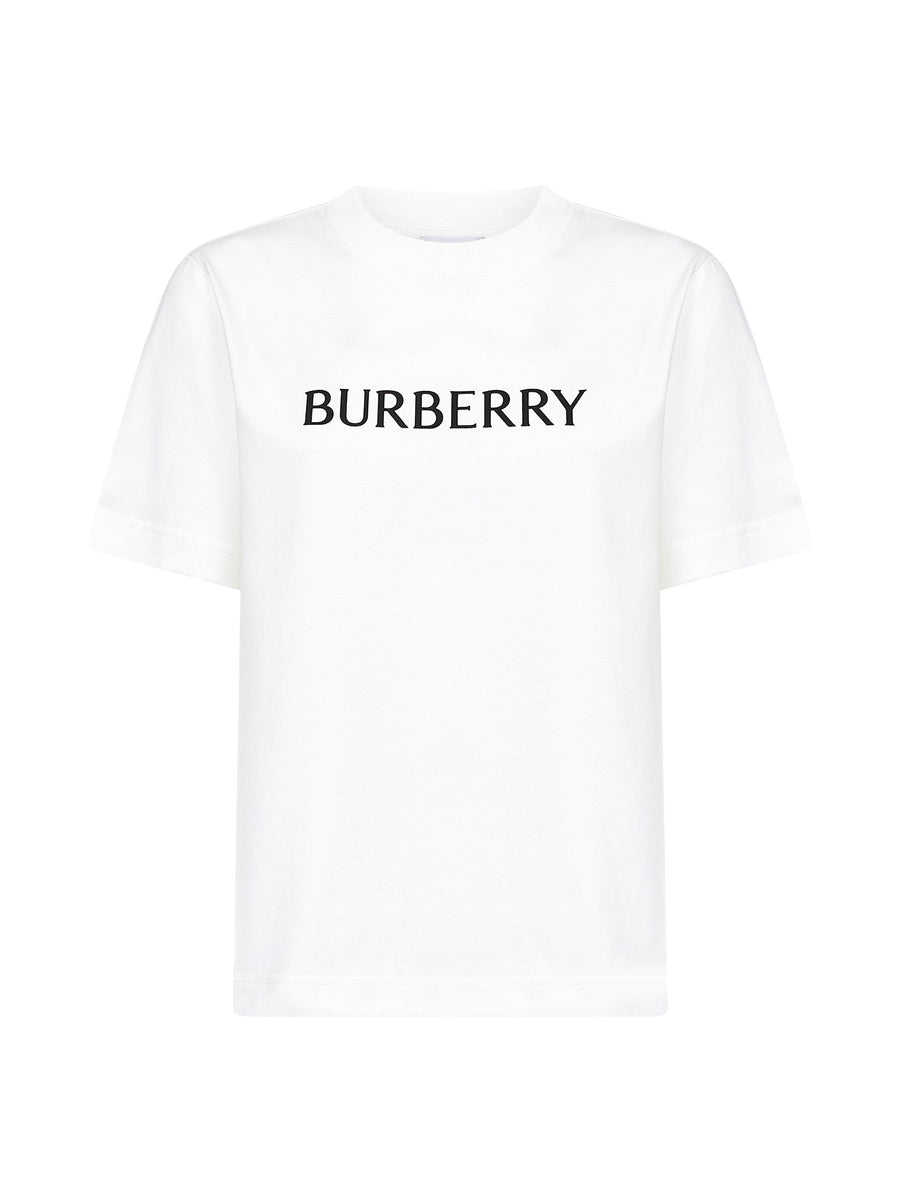 Cotton Logo T-Shirt Chalk White Ivory Natural (veg) - 100 % T-shirts & Jerseys
