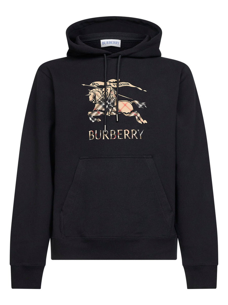 Black Cotton Ekd Hoodie Sweatshirts