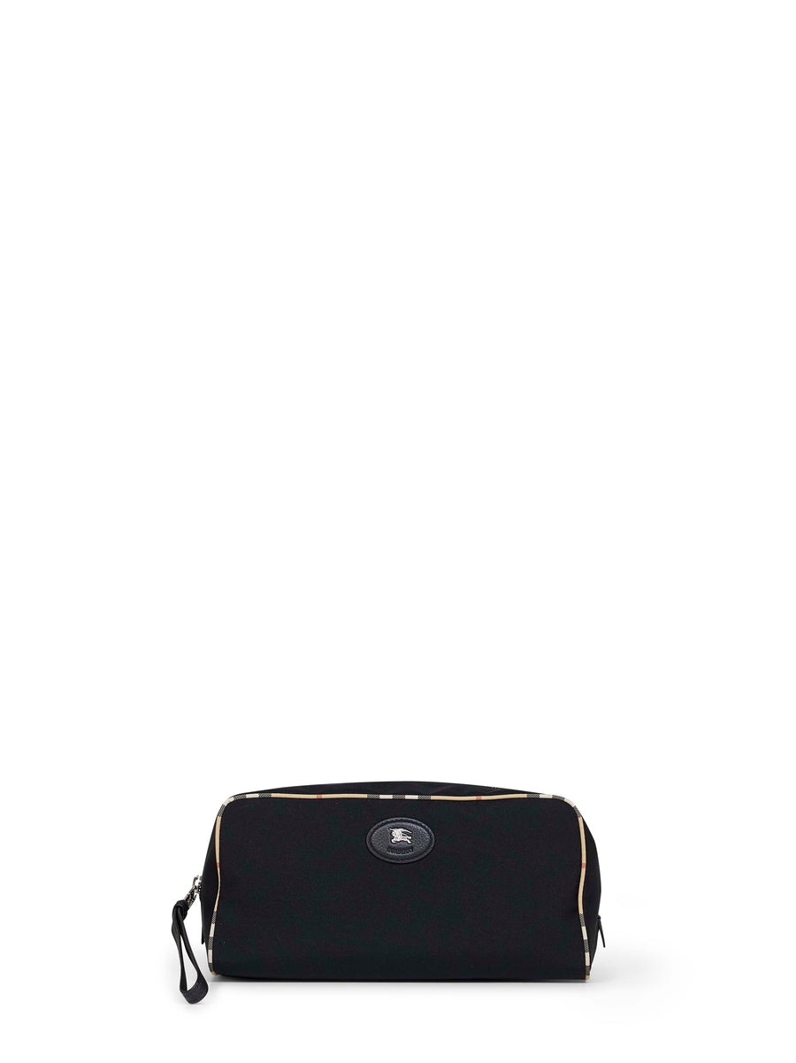 Travel Bag Black Check Trim Polyester Wallets & Cardholders