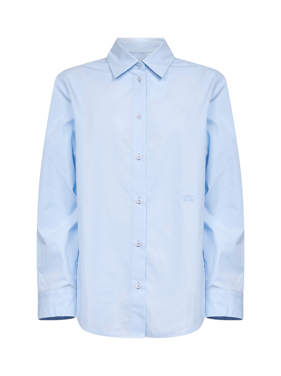 Shirt Light Blue Cotton Poplin
