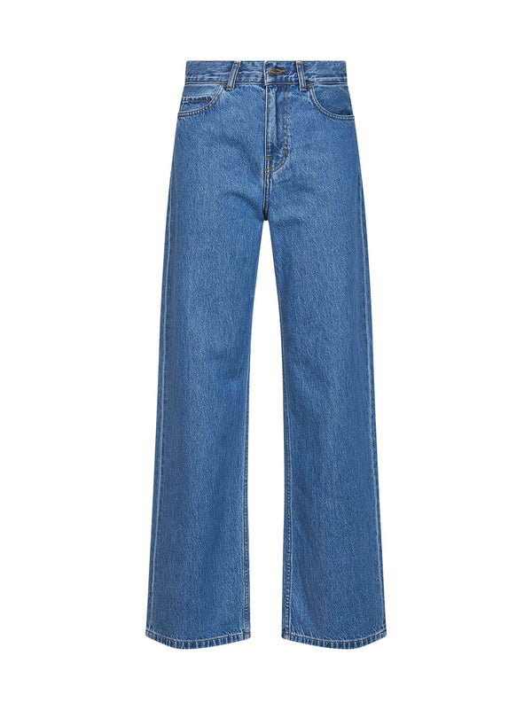 Jeans W Jane Loose Fit Blue Viscose