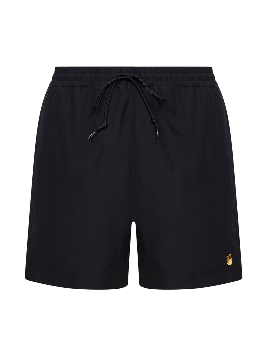 Black Swim Trunks Polyester Beachwear