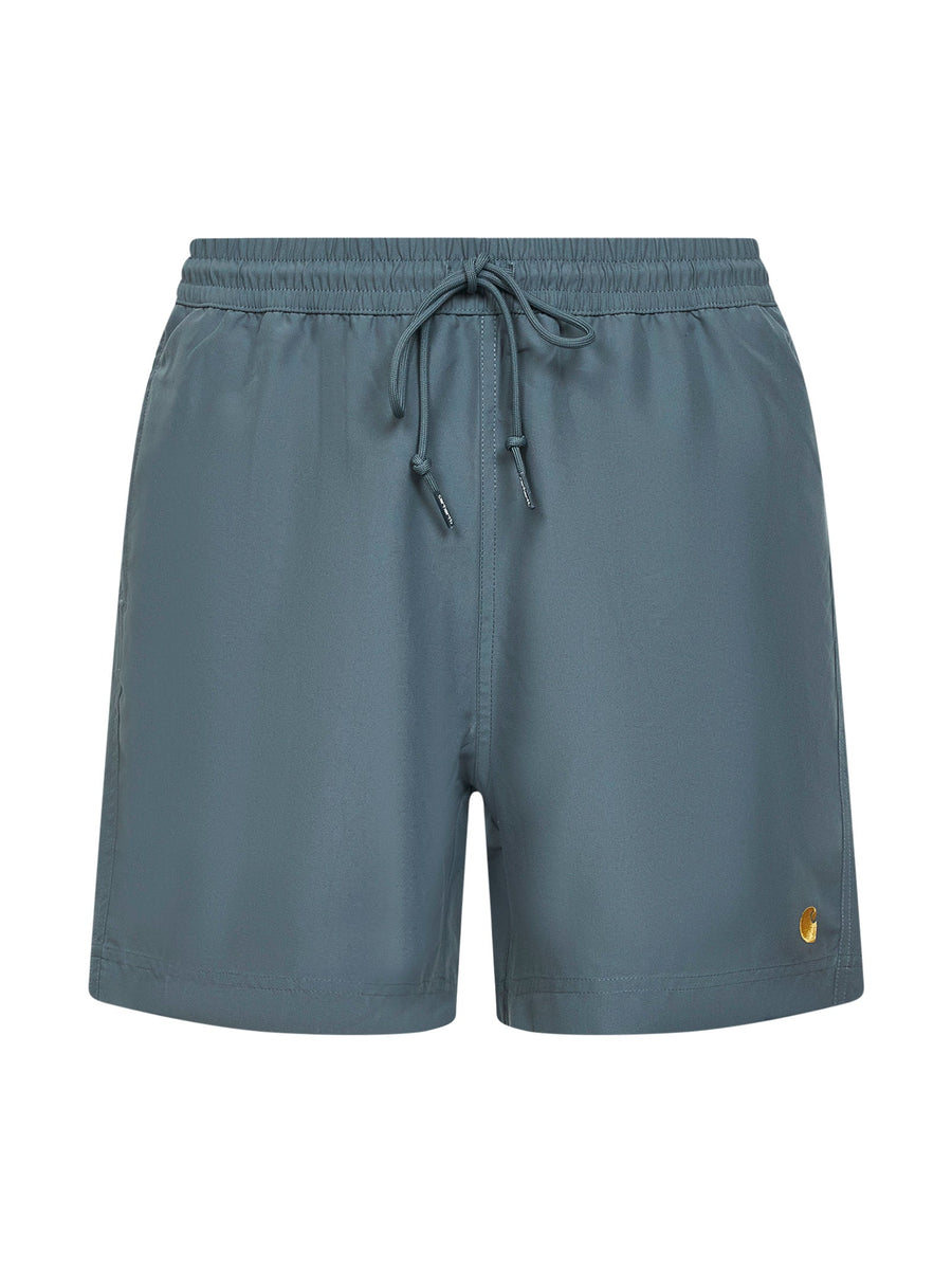 Velvet Green Swim Trunks Polyester Beachwear