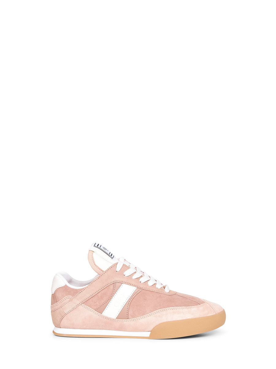 Pink Kick Sneakers Cowhide Trainers