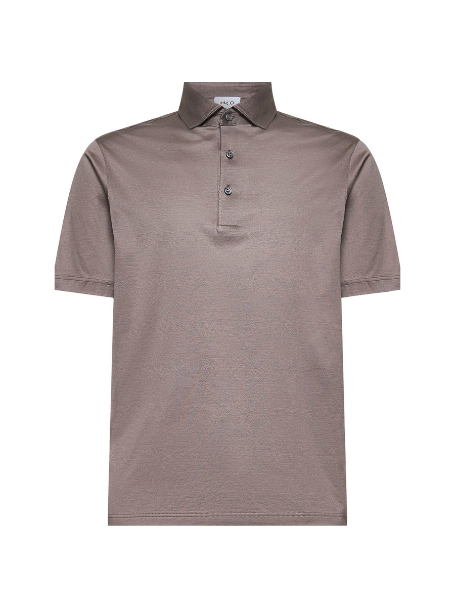 Polo Shirt Lisle Jersey Mud Cotton